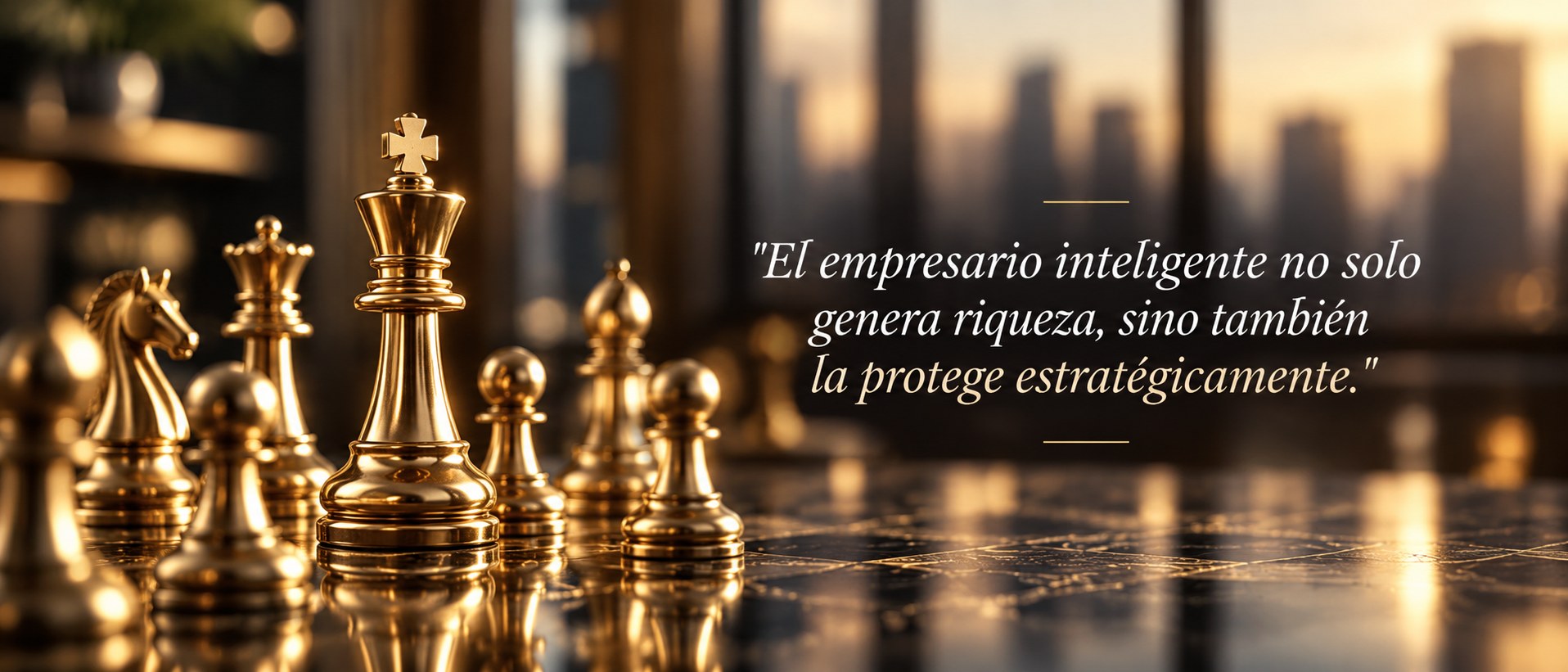 Servicios — El empresario inteligente no solo genera riqueza, sino también la protege estratégicamente.
